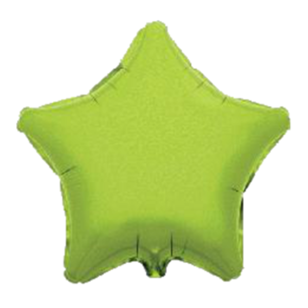Oaktree Foil Balloon Lime Green Star 19"