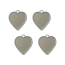 Sear 100 Pack Balloon Weights Silver Heart 8g