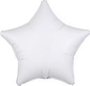 Anagram Foil Balloon Opaque White Star 18"