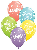 Qualatex Best Mum Sorbet 11" Latex Balloons 50pk