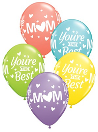 Qualatex Best Mum Sorbet 11" Latex Balloons 50pk