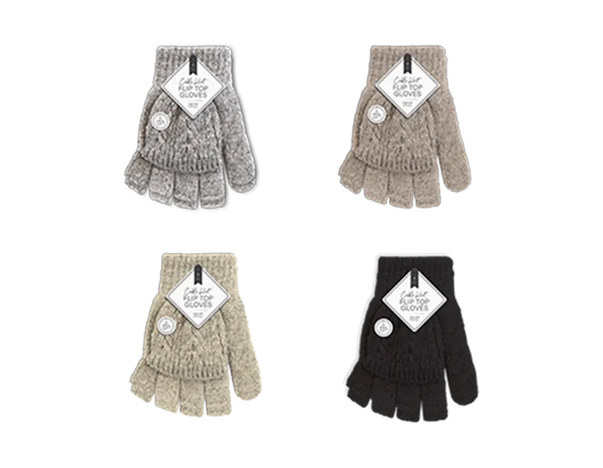 Cable Knit Gloves 12pk