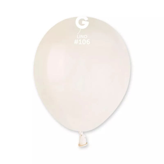 Gemar 50 Pack Latex Balloons Linen 5"