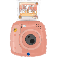 Grabo Foil Balloon Groovy Birthday Snap 24