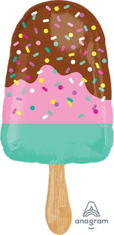Anagram Happy Ice Cream Bar 35" Foil Balloon