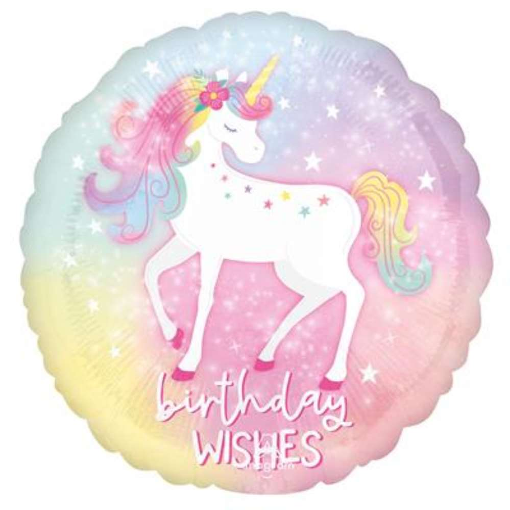 Anagram Enchanted Unicorn 18" Foil Balloon