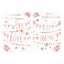 Poppyhill 12-pack C50 engagement cards featuring elegant floral designs and high-quality cardstock for special occasions