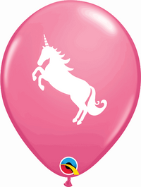 Qualatex Rose Unicorn 11" Latex 6pk