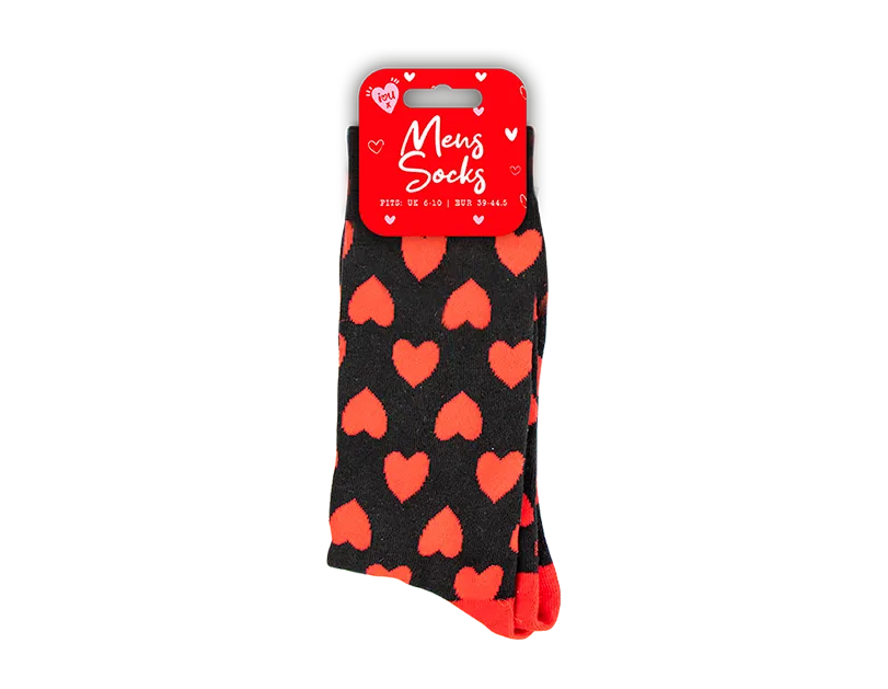 Gem Imports Socks Valentine's Mens (One Size 6-10)