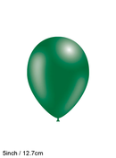 Decotex Pro 100 Pack Latex Balloons Metallic Forest Green 5"