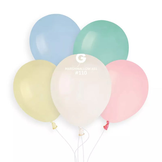 Gemar 50 Pack Latex Balloons Assorted 5"