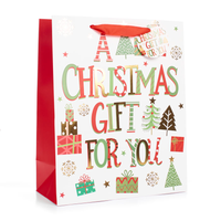 Tulip 6 Pack Gift Bags Xmas Text Large