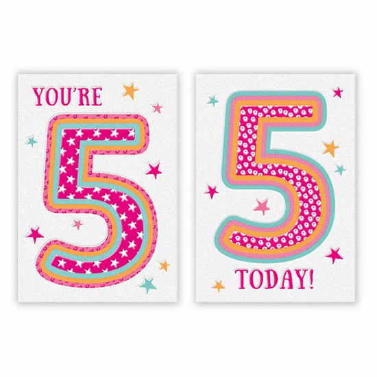 Poppyhill C50 Birthday Age 5 12pk