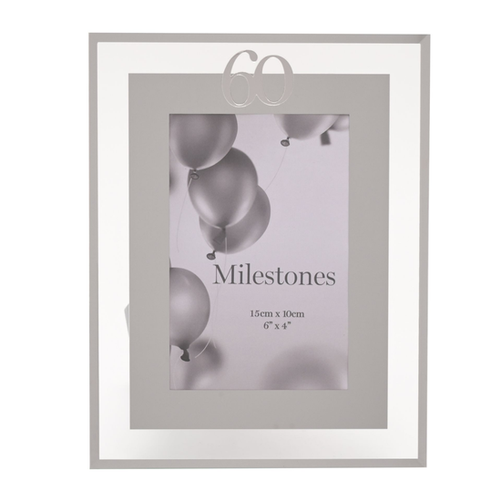 Milestones Frame Silver Age 60 4x6