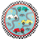 Anagram Foil Balloon Race Cars 18" (Double-Sided)