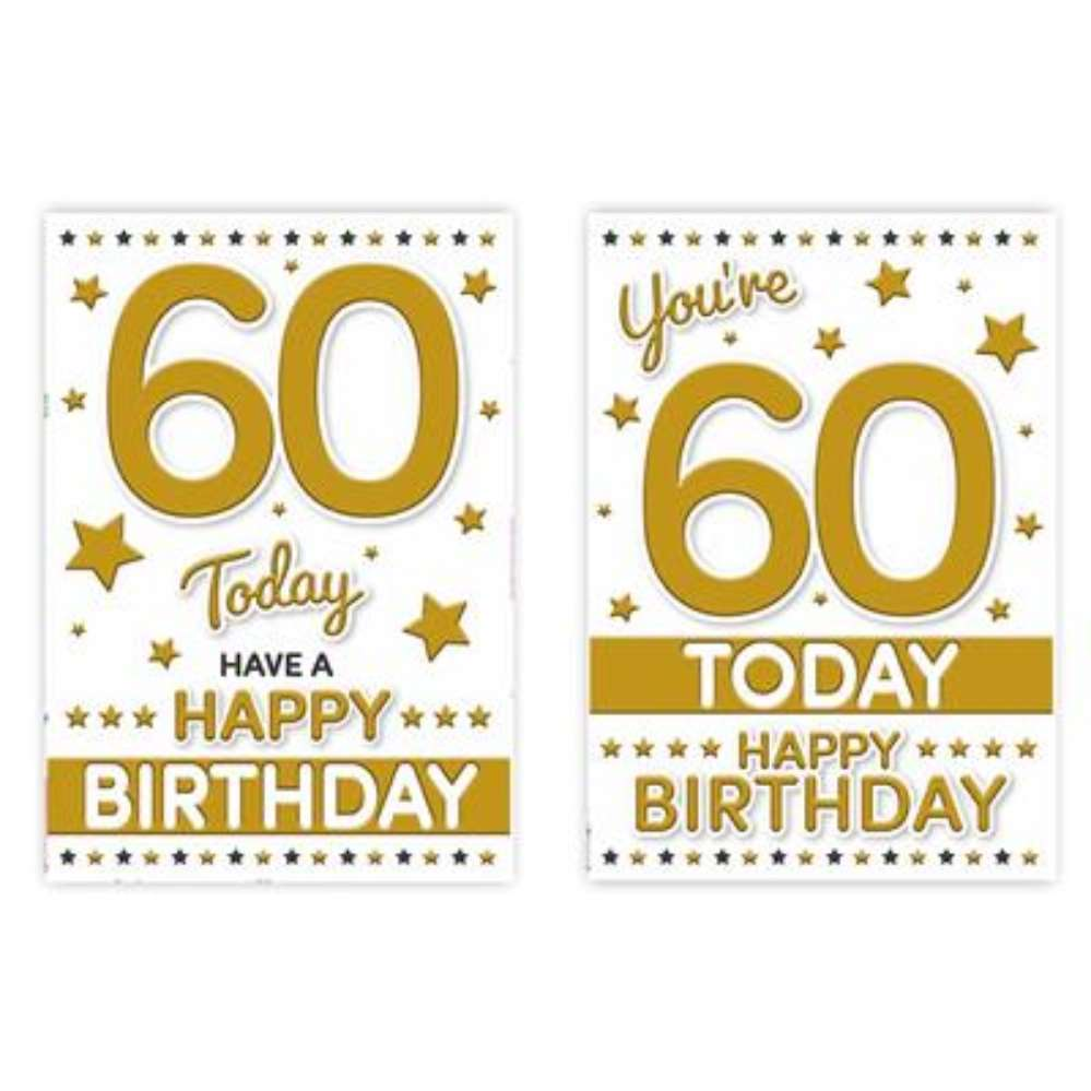 Poppyhill C50 Birthday Age 60 12pk
