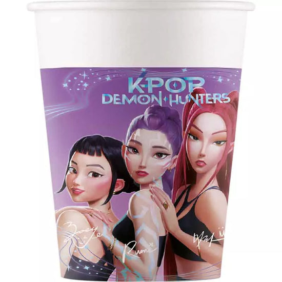 KPop Demon Hunters Paper Cups 200ml 8pk