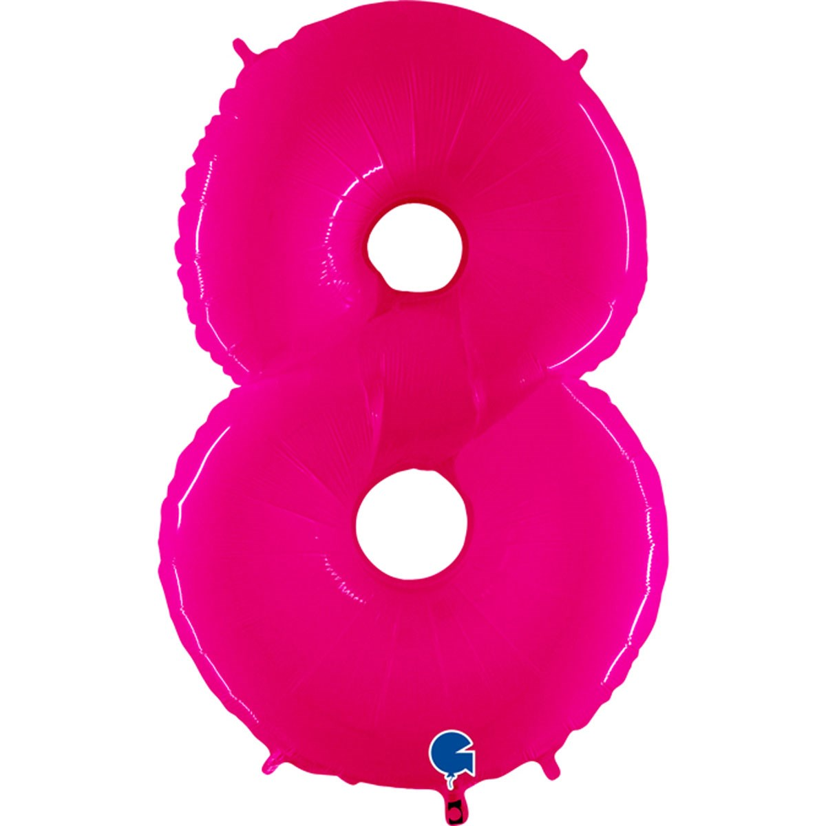 Grabo Foil Balloon Pink Fluo 40" Number 8