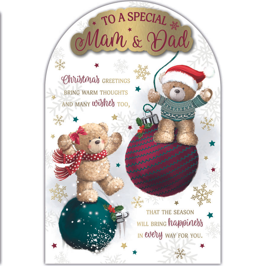 Prelude 6 Pack Cards C75 Christmas Mam & Dad