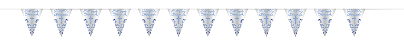 Unique Flag Bunting Blue Communion Holy Cross 9ft