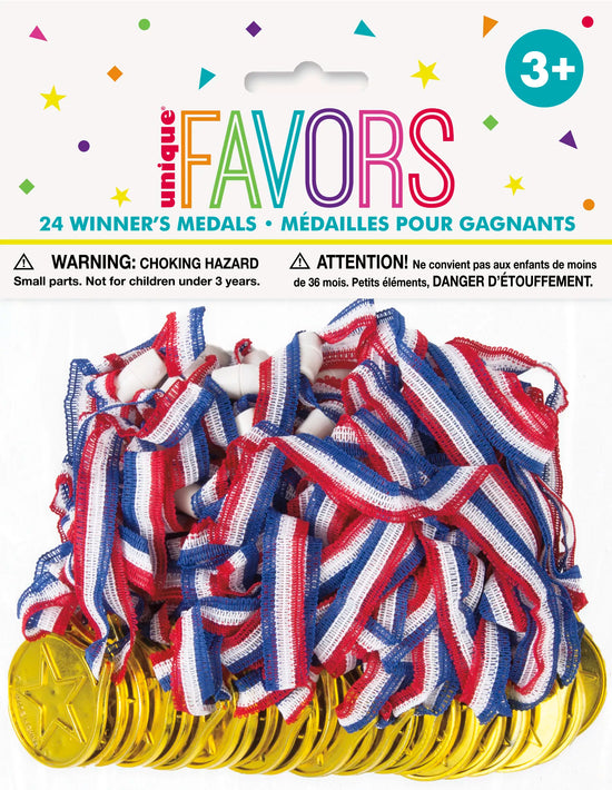 Unique Winner Medals 24pk