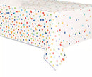 Unique Tablecover Rainbow Polka Dots 54x84
