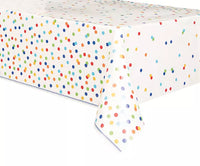 Unique Tablecover Rainbow Polka Dots 54x84