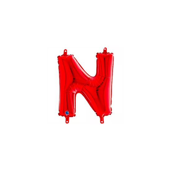 Grabo Foil Balloon Red 14" Letter N