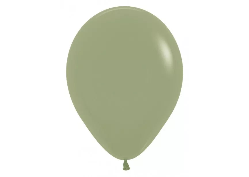 Sempertex Fashion Eucalyptus 12-inch latex decorative balloons, 12-pack, for party and event decorating.