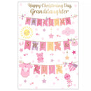 Set of six Prelude C50 Christening granddaughter greeting cards featuring elegant designs and heartfelt messages.
