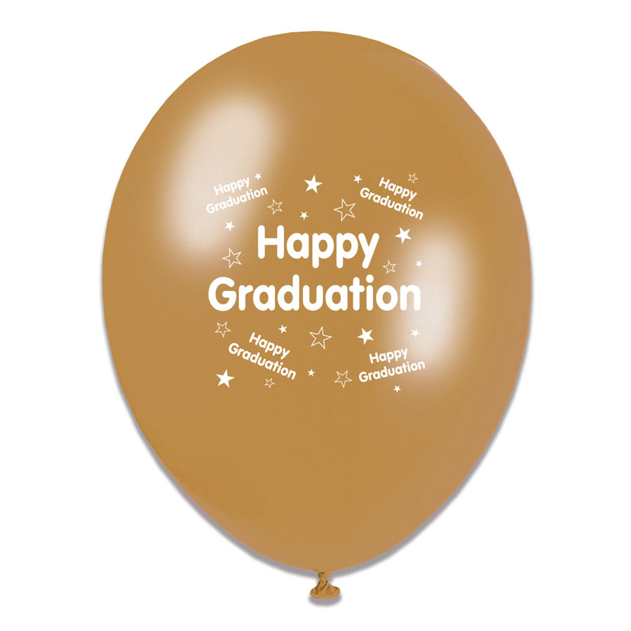 6 x 8pk Latex Balloons Graduation Open