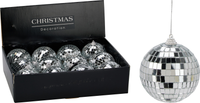 Koopman Bauble Mirror Ball Silver 80mm