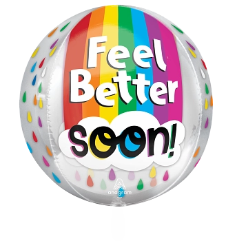 Anagram Foil Balloon Orbz Feel Better Soon! 16
