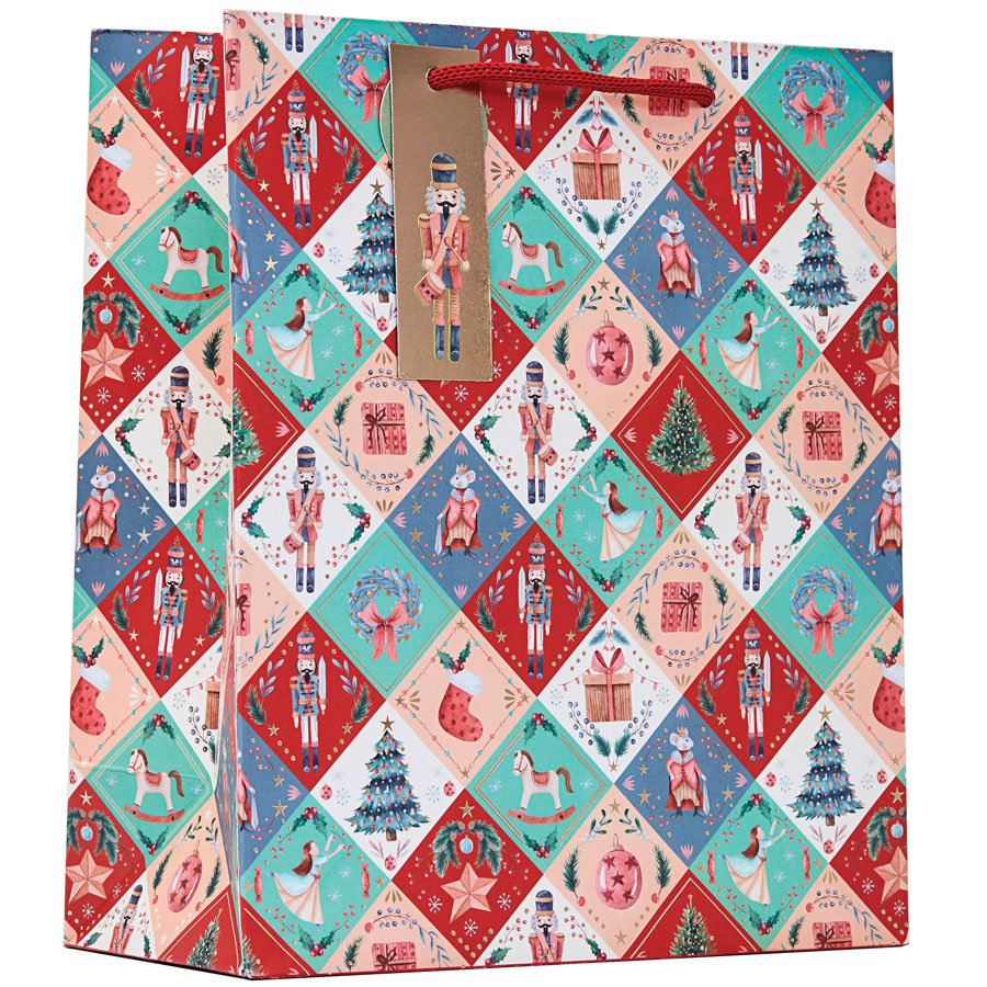 Partisan 6 Pack Gift Bag Nutcracker Medium