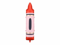 Red Crayon 41" Foil Balloon
