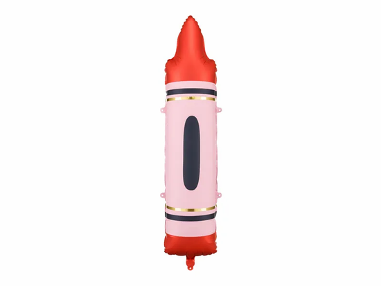 Red Crayon 41" Foil Balloon