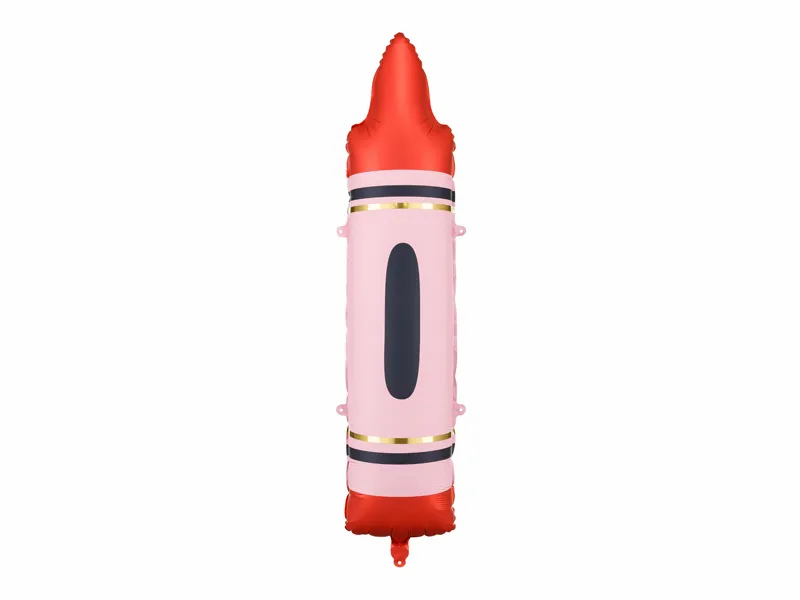 Red Crayon 41" Foil Balloon