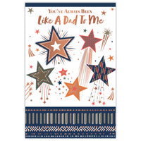 Prelude Father's Day cards, "Like A Dad To Me" 6-pack, featuring colorful, heartfelt designs for celebrating dads.