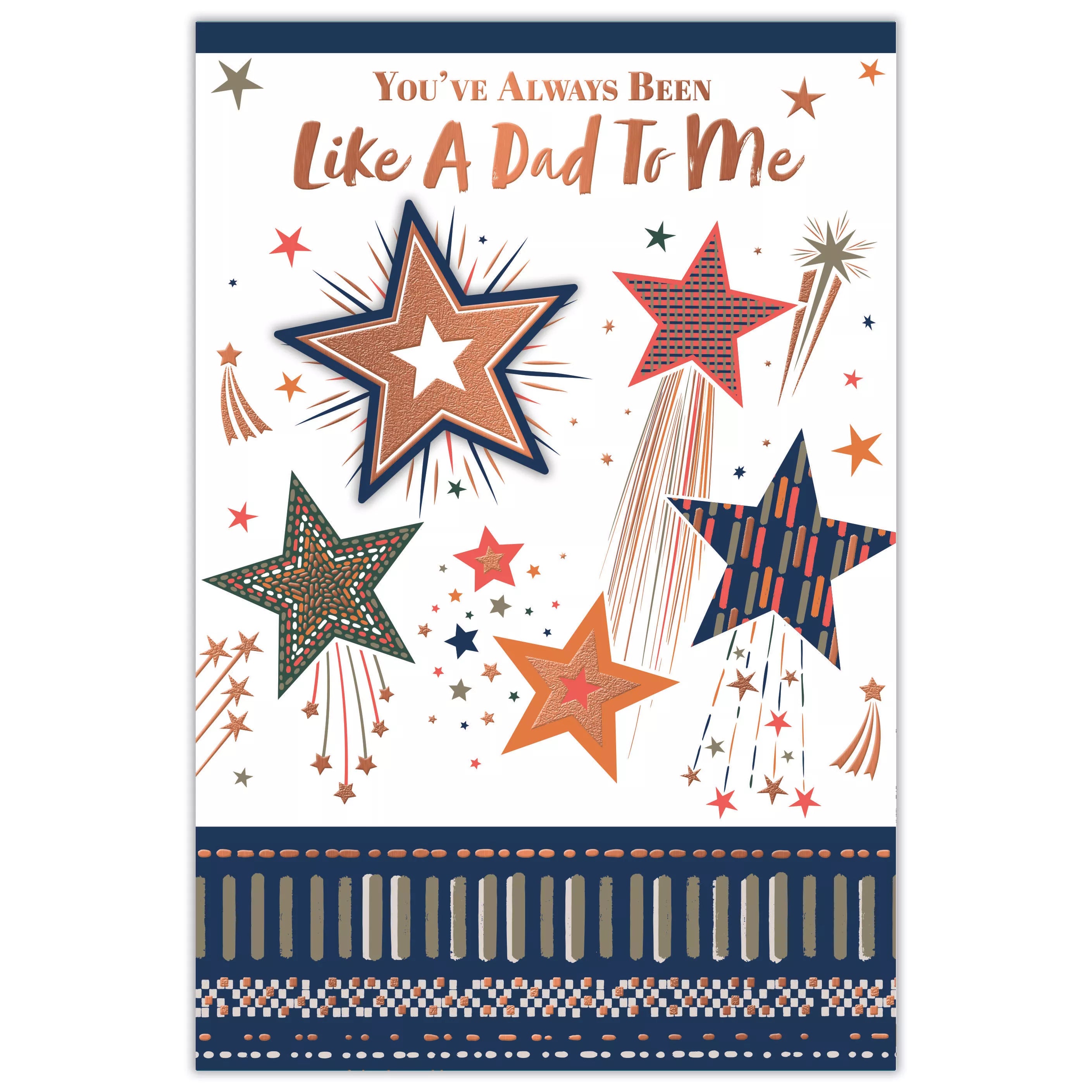 Prelude Father's Day cards, "Like A Dad To Me" 6-pack, featuring colorful, heartfelt designs for celebrating dads.