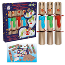 6pk Cracker 12" Leaping Reindeer