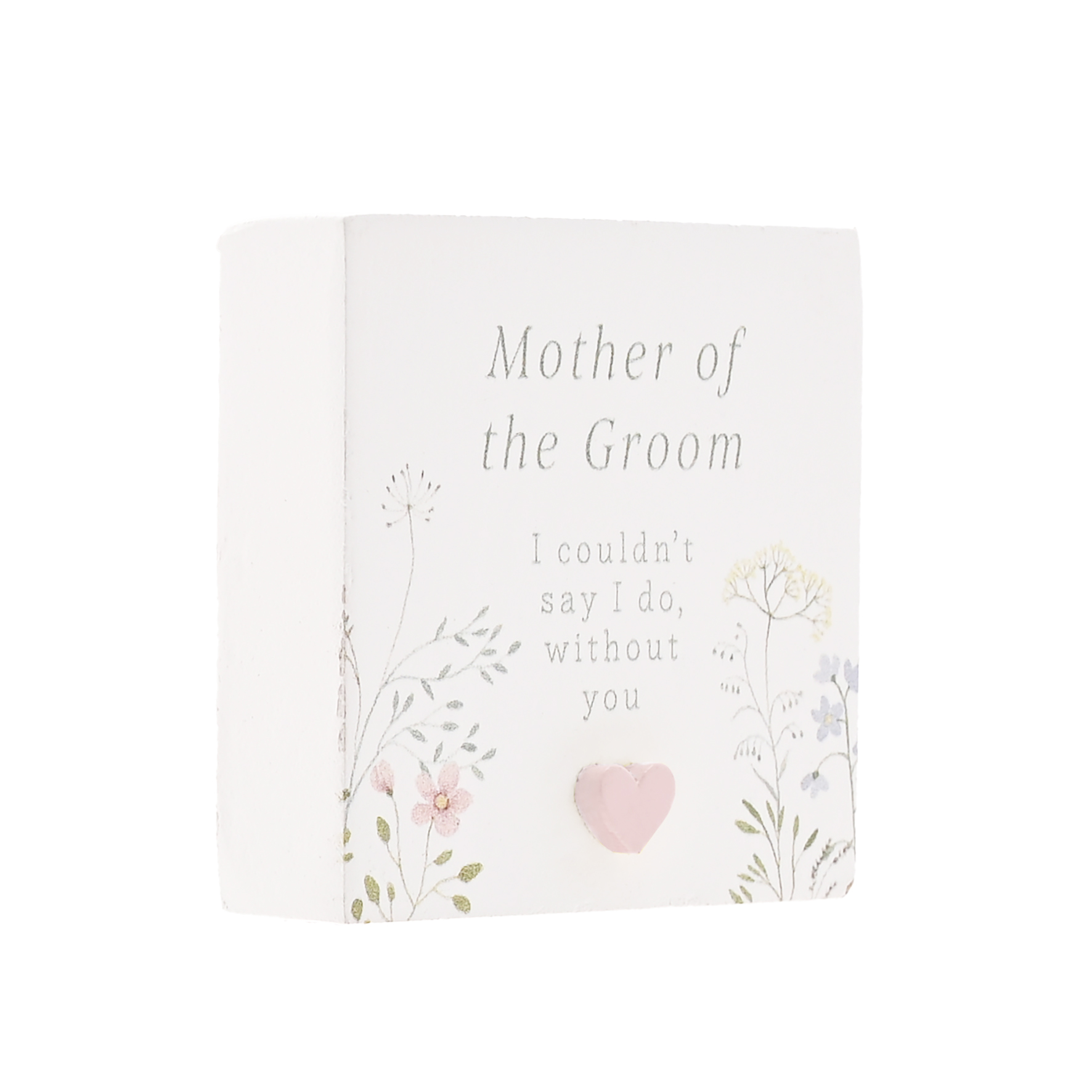 Love Story Plaque Mother Of The Groom 5x5cm