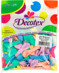 Decotex Pro Matte Pastel Assorted 5" Latex 100pk