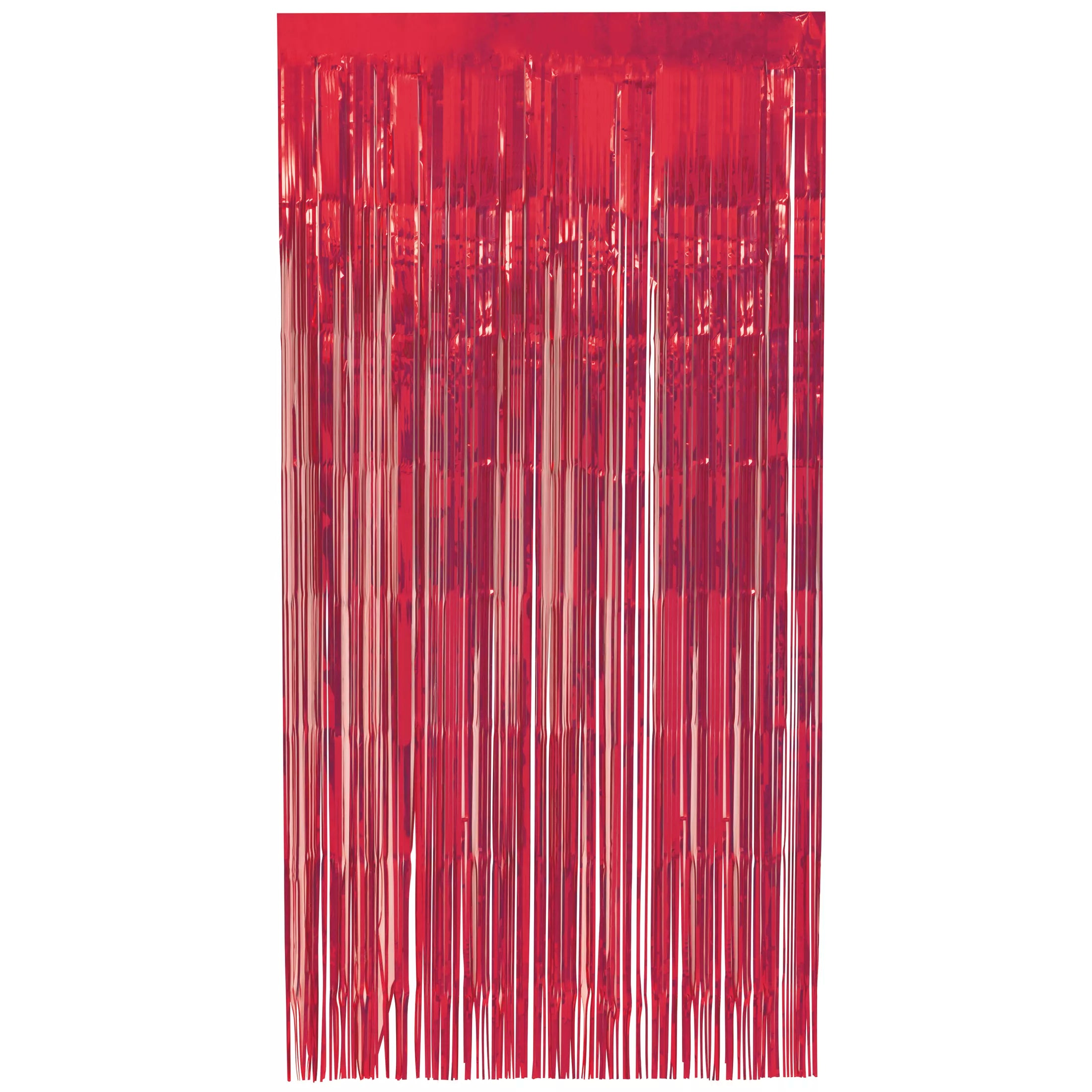 Unique Fringe Door Curtain Ruby Red 1x2M