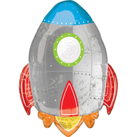 Anagram Blast Off Rocket 29" Foil Balloon