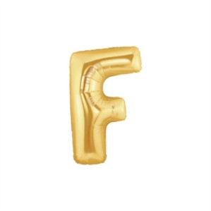 Oaktree Foil Balloon Gold 7" Letter F