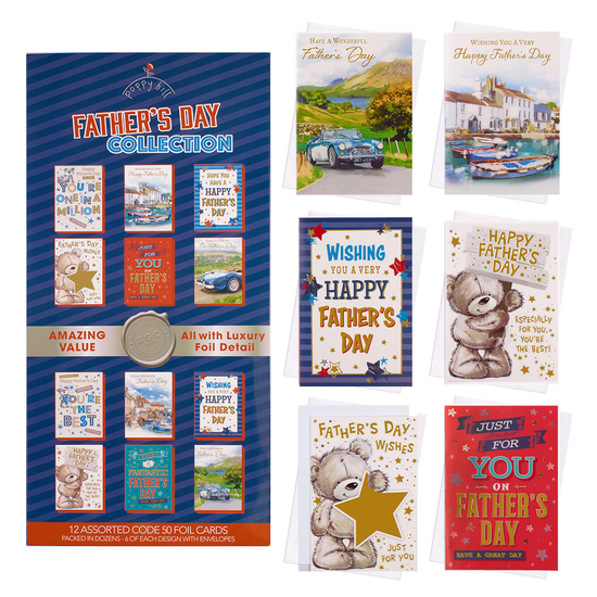 Poppyhill 144pk (12x12pk) Cards C50 Father's Day