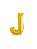 Northstar Foil Balloon Gold 16" Letter J