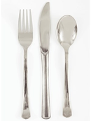 Unique Reusable Cutlery Silver 18pk