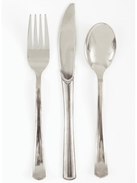 Unique Reusable Cutlery Silver 18pk