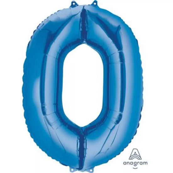 Anagram Foil Balloon Blue 34" Numbers 0 - 9